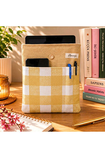 moonaja Θήκη Βιβλίου Θήκη Tablet με Επένδυση και Τσέπες - Organizer Book Bag-...