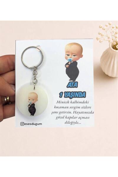 Handmade Patron Bebek Kişiye Özel Epoksi Anahtarlık 10'lu Set | Kartlı Bebek ...