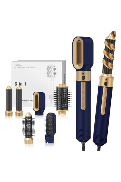 GYZA Ondulator Multistyler 6 in 1, Uscator de Par Profesional, 1350 W, Ultra-...