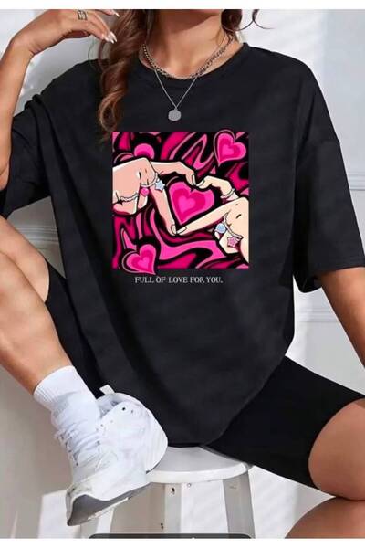 JANTIL MODA 🔥 Μπλουζάκι Unisex Oversize 100% βαμβακερό με κοντό μανίκι 🔥