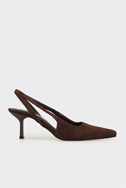 Elle Shoes Kahve Deri Kadın Klasik Ayakkabı