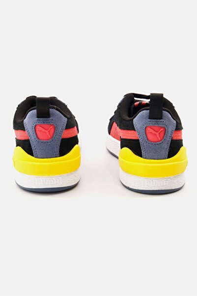 Puma حذاء رجالي برباط للإغلاق من الأمام، أسود