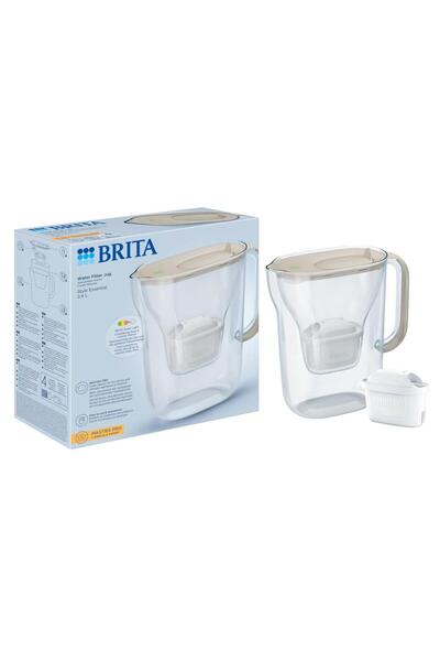 BRITA Style Water Filter Jug 2.4 L with MAXTRA PRO Cartridge, Beige
