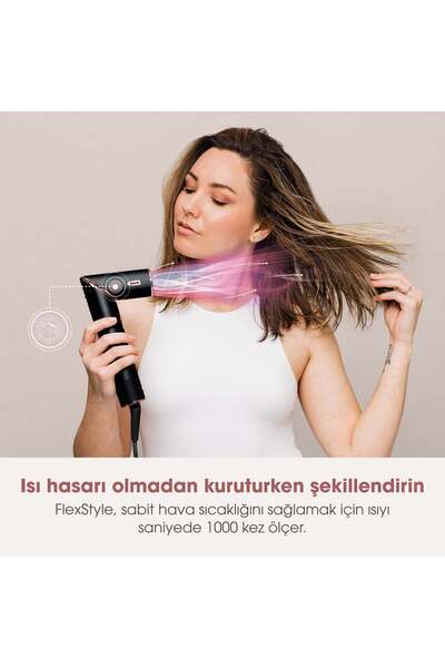 Shark FlexStyle 3-in-1 Saç Kurutma & Şekillendirme Sistemi -Black/RoseGold
