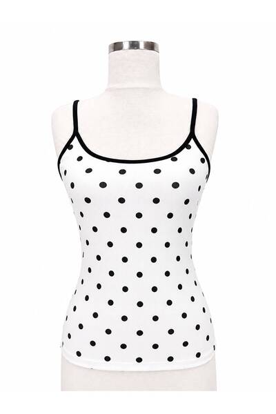 jooq Polka Dot Strappy Blouse