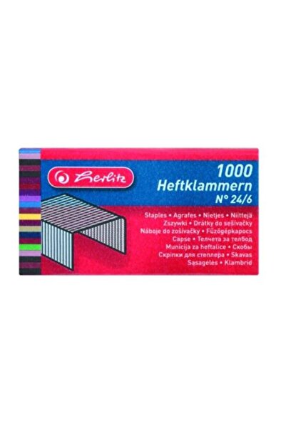 Herlitz Stapler Staples, 24/6, 1000 pcs/box