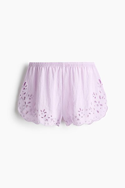 H&M Nakış İşlemeli Şort
