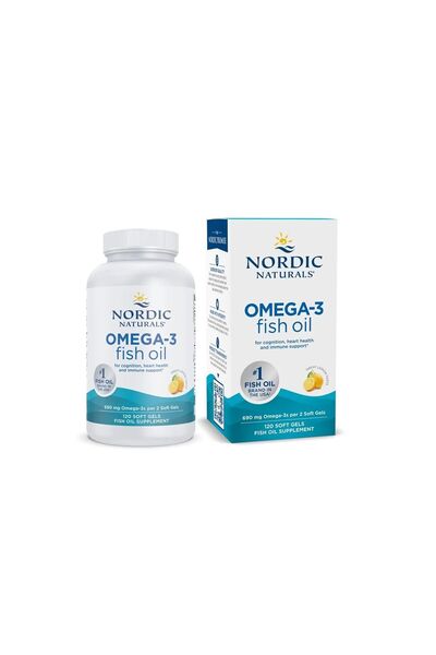 Nordic Naturals Ωμέγα-3 Ιχθυέλαιο, 690mg Λεμόνι, 120 μαλακές κάψουλες