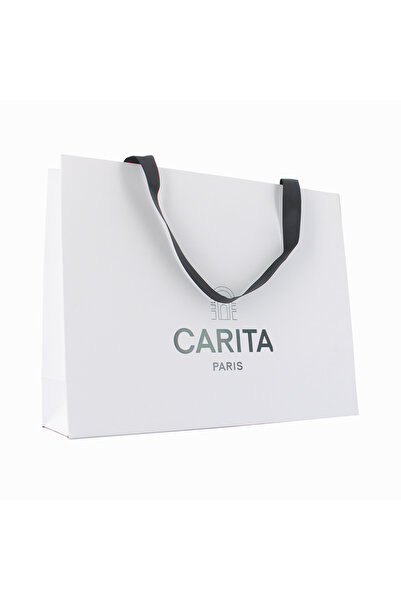 Caritas Pr Καρίτα Παρίσι, Καρίτα, Ψώνια, Χάρτινη τσάντα GWP, Ιβουάρ, Μέγεθος L