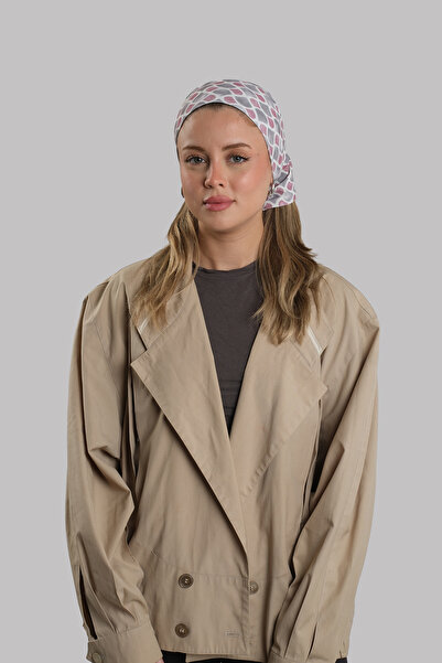 HÜRREM BONE Gray Practical Ready-To-Wear Buff Bandana Sandy Patterned Tube Ca...