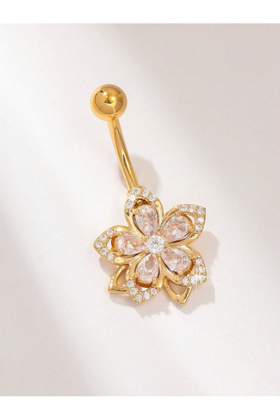 OEM Piercing de buric, in forma de floare