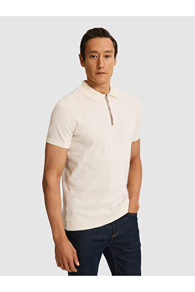 Cacharel Ecru Slim Fit Sweater 50324006-Vr019