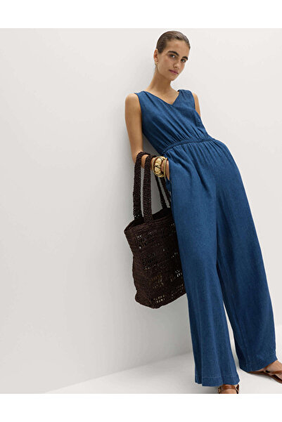 Marks & Spencer Keten Karışımlı Tulum
