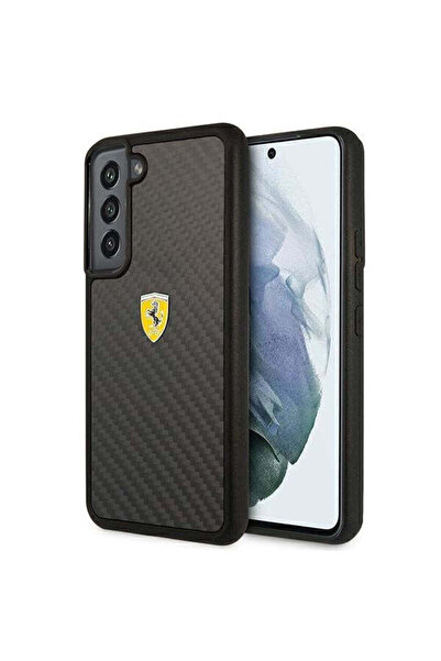 Ferrari Husă On Track Real Case pentru Samsung Galaxy S22, Negru