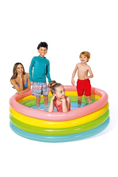 Intex Piscină gonflabilă curcubeu cu 4 inele 168 x 46 cm 56441