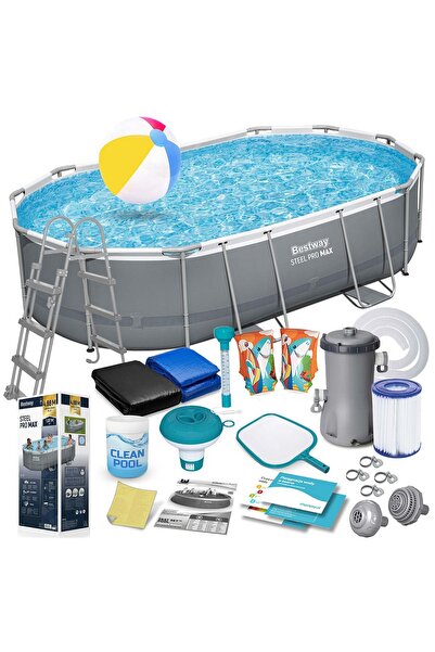 BESTWAY Piscină de grădină cu cadru 488 x 305 x 107 cm 18-în-1 56448