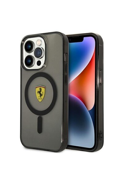 Ferrari Husă FEHMP14LUKK pentru iPhone 14 Pro 6.1 ", negru, rigidă, transluci...