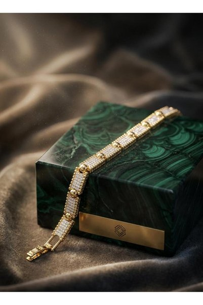 GLONAR سوار من الفولاذ المرصع بالأحجار