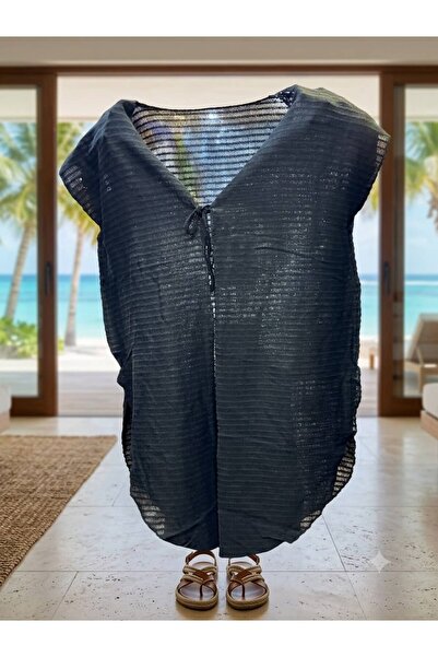mikam Various Black Pareoles with Tie-Up Vests for Direct Wear