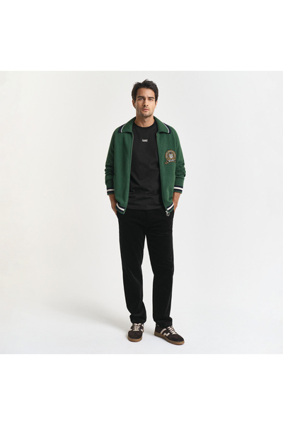Gant Erkek Siyah Regular Fit Cord Chino Pantolon