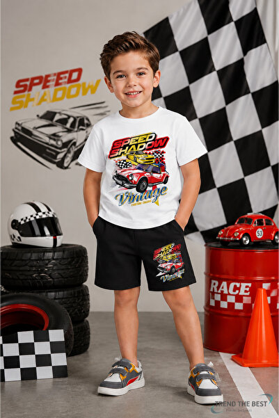 TREND THE BEST Trendin En İyisi Set de vară Speed Shadow, pantaloni scurți ne...