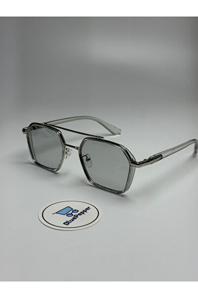 BluePepper Vitrum Gray Sunglasses Pilot Metal Frame Gray Glass Color 54-19-147