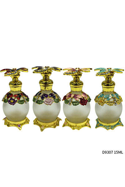 NUJET 4pcs Crystal Perfume Essential Oil Bottle 15ml D9307