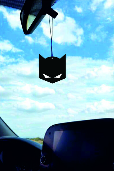 ESLEM 2 Adet Batman Maskesi Tasarımlı Dikiz Ayna Süsü Siyah Özel Kesim Araba ...
