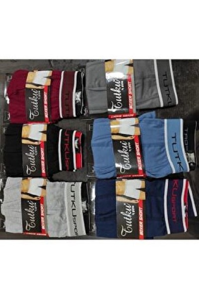 Tutku Erkek Likralı Elastan Spor Pamuklu Boxer 5'li Paket (Model: 400)