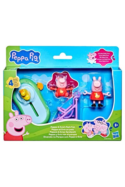 Peppa Pig Set de joaca cu figurine, Peppa Pig, Peppa si Evi in parc, G0528
