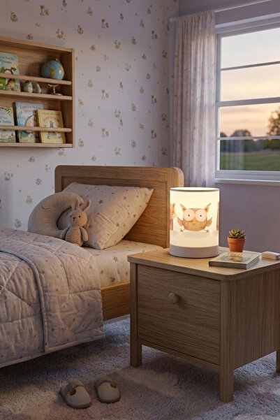 manogrup Kids Children's Baby Room Lamp Shade - Night Lamp with Colorful Figu...
