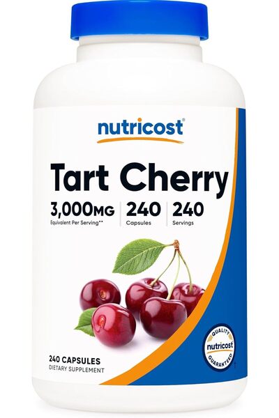 Nutricost مستخلص الكرز الحامض 240 كبسولة نباتية تكفي لـ 240 حصة لكل زجاجة - خ...