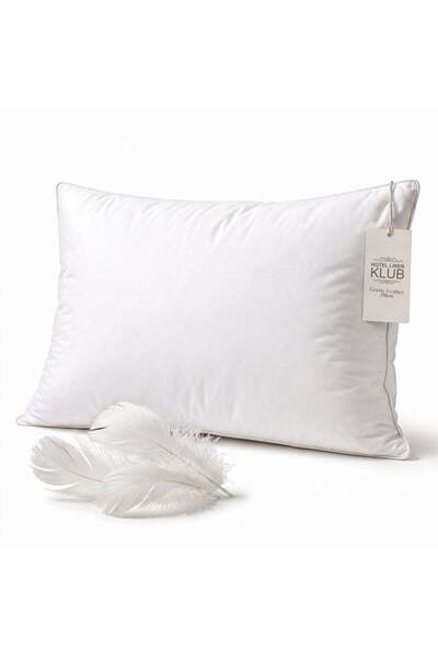 Hotel Linen Klub 100% Goose Feather Pillow with Single Piping 50x70 cm | 233 ...