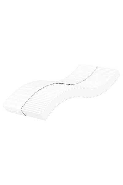 vidaxl Saltea din spumă, alb, 90x220 cm, duritate H2 H3