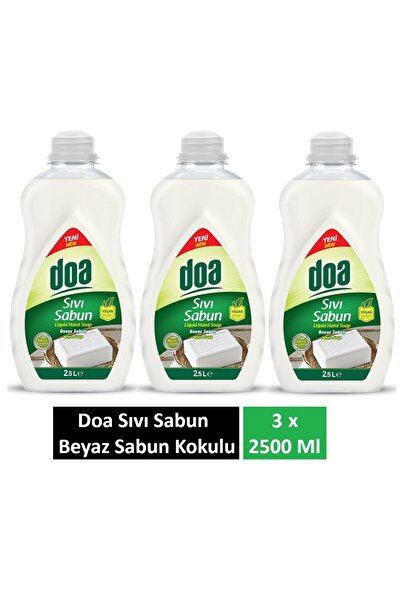 Doa Sıvı Sabun Beyaz Sabun Kukokulu 2.5 Lt x 3 Adet