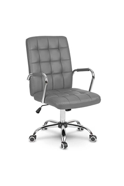 Other Scaun de birou Benton din piele gri