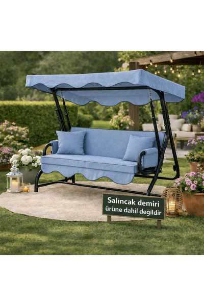 batu tekstil Salıncak Minderi 3 kişilik (Sünger ve tente dahil)