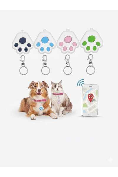 PATİZİSHOP PATİ BLUETOOTH AKILLI TAKİP CİHAZI – KEDİ & KÖPEK TASMA TAKİP- PEMBE