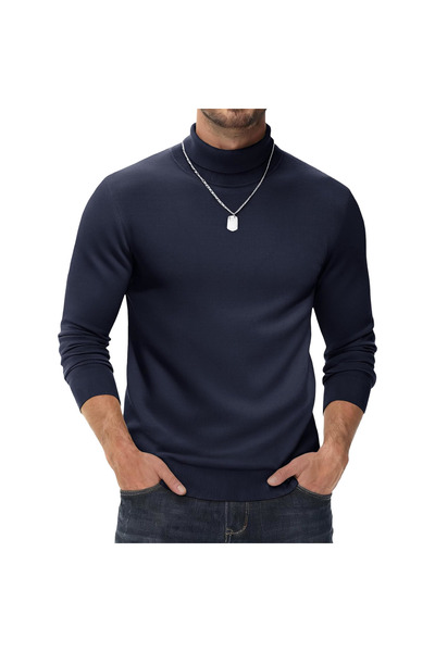 OEM Pulover bărbați cu guler tip golf Slim Fit, mulat, elegant, de afaceri, b...