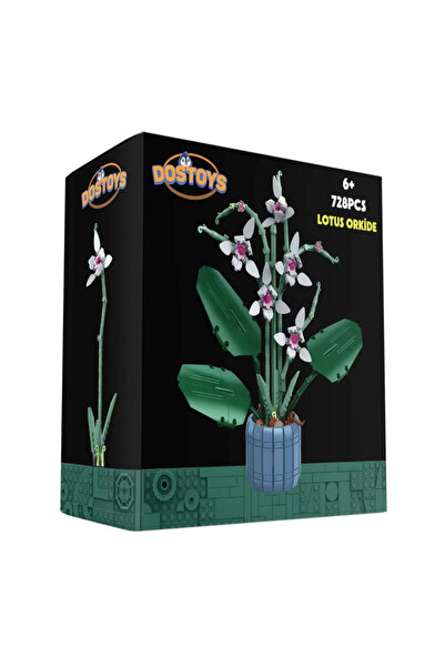 DOSTOYS Oceanfour Block Toy Lotus Orchid Flower Lego 728 Pieces 06289-101-1