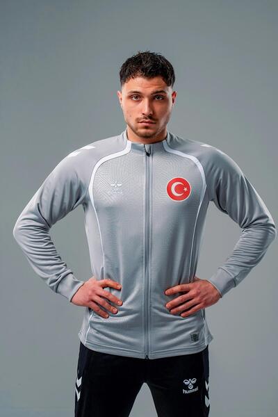 hummel Суитшърт за къмпинг на националния отбор, сив