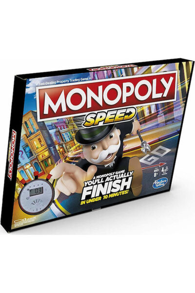 Hasbro Games Επιτραπέζιο Παιχνίδι Monopoly Speed (Αγγλική Έκδοση) για 2-4 Παί...