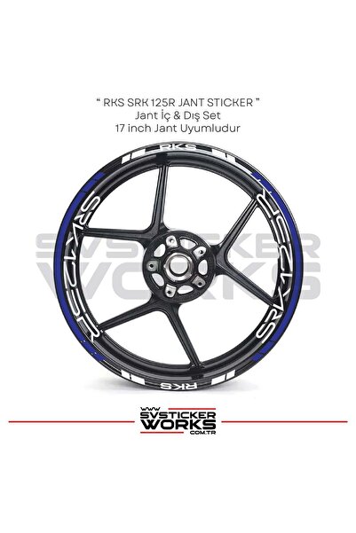 ARONA Rks Srk125R Sticker Set of 24 Stickers for Inner Wheel Lettering and Ou...