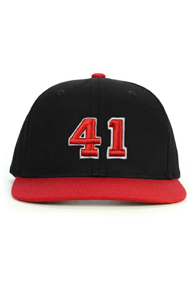 PataCute Number 41 Embossed Snapback Hat