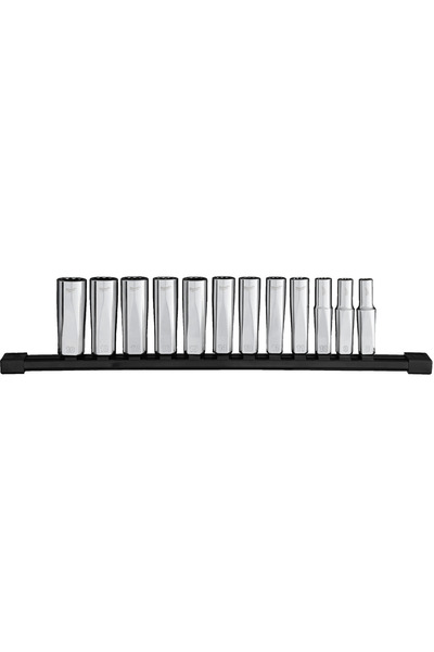 Milwaukee 4932498796 set de chei tubulare 3/8 " cu 12 laturi, lungi, 8-19mm, ...