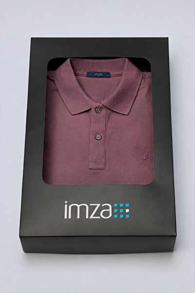 İmza Pink Polo Collar Pique Short Sleeve Slim Fit Cotton T-Shirt 1011260169