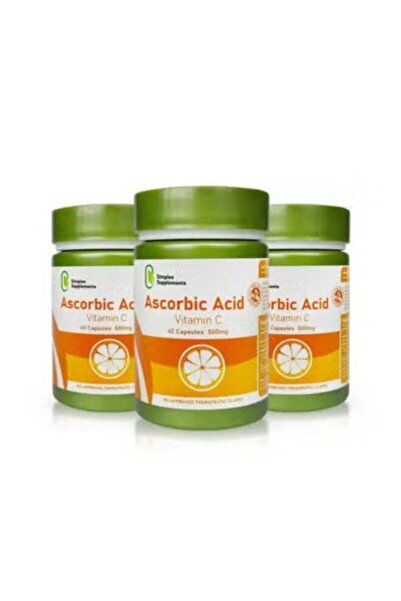 simplee Ascorbic Acid Vitamin C Supplement 3 Bottles