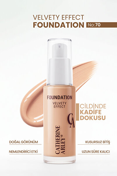 Catherine Arley FONDÖTEN VELVETY EFFECT FOUNDATION 30 ML 070