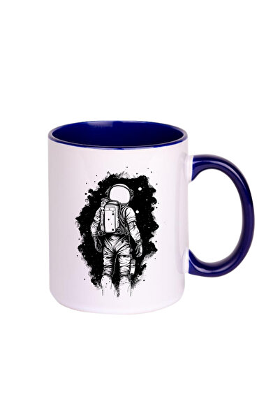 CERCİBAZAAR Astronaut Design Porcelain Mug 300 ml – Space Themed Special Prin...
