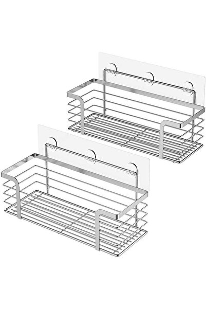 OriwarE Raft de duș fără găurire, din oțel inoxidabil SUS304, raft de baie, c...